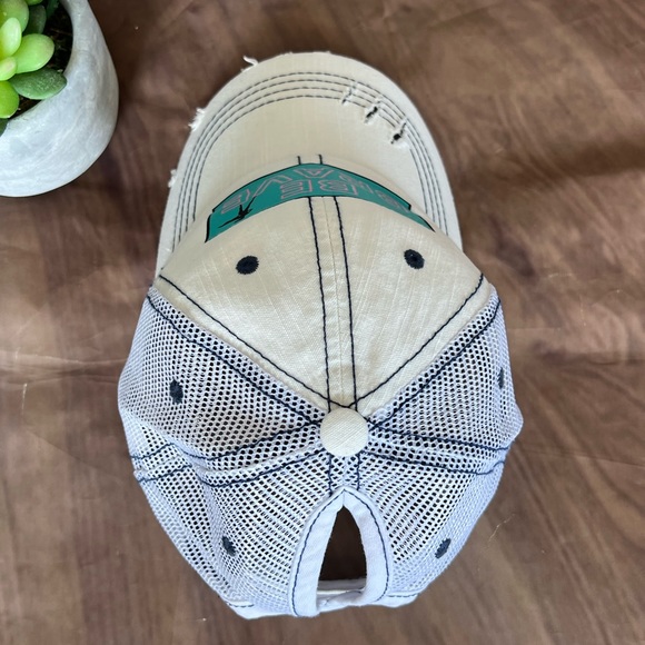 NWOT-WOMEN'S VINTAGE, DISTRESSED, PONYTAIL ADJUSTABEL TRUCKER HAT - Picture 5 of 12